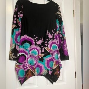 Caroline Morgan Black Sweater Sz L